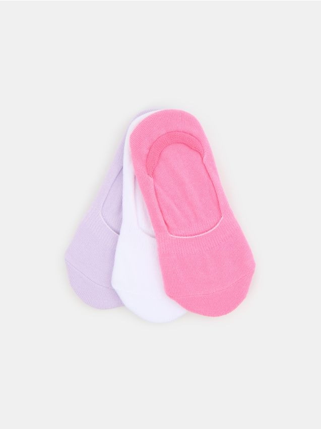 Sinsay - Șosete invizibile – pachet 3 perechi - multicolor