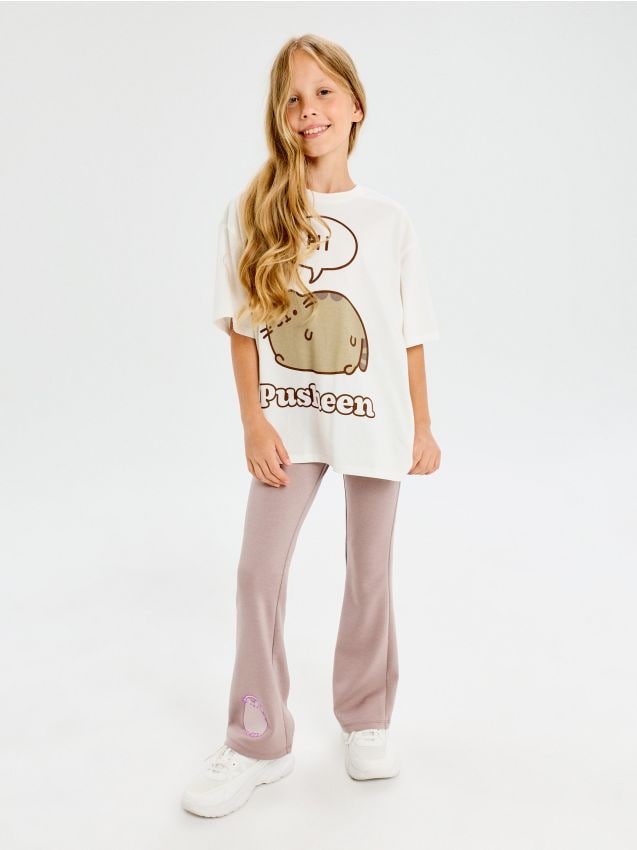 Sinsay - Flare tajice s udjelom viskoze Pusheen the Cat