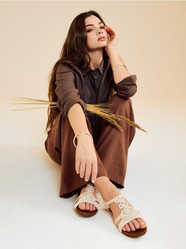 Pletené sandály - SINSAY