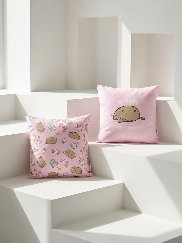 Sinsay - Fețe de pernă, Set de 2 bucăți Pusheen the Cat - violet-orhidee