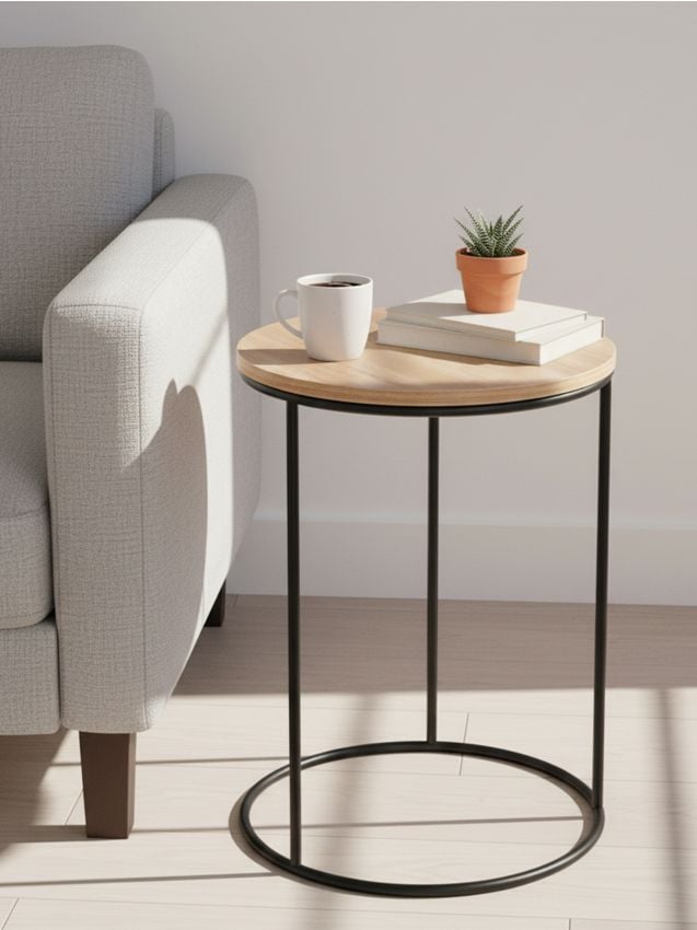 Sinsay - Măsuță de cafea rotundă - bej