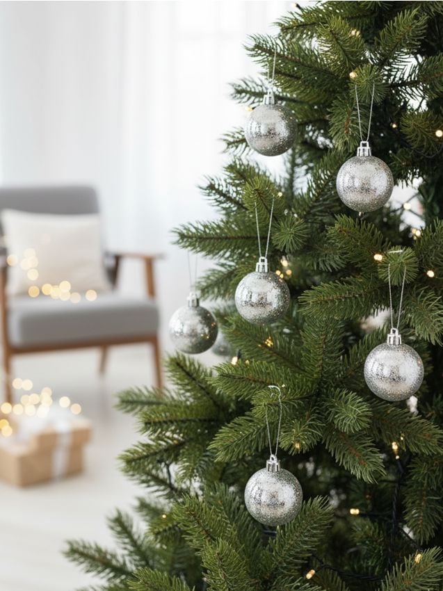 Sinsay - Balenie 6 vianočných ozdôb - strieborná