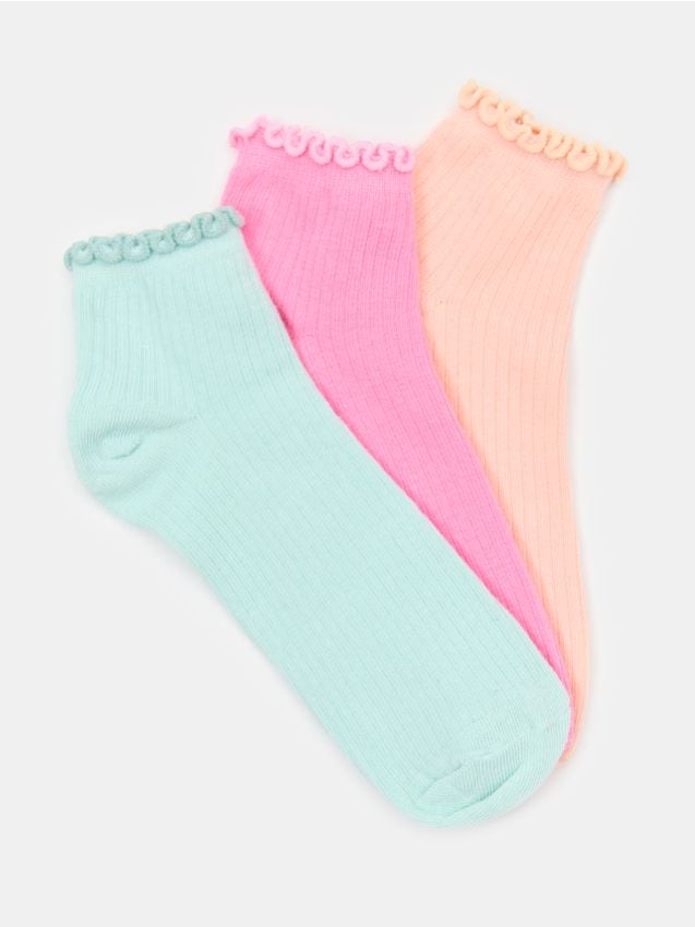 Sinsay - Șosete striate 3 pack - multicolor