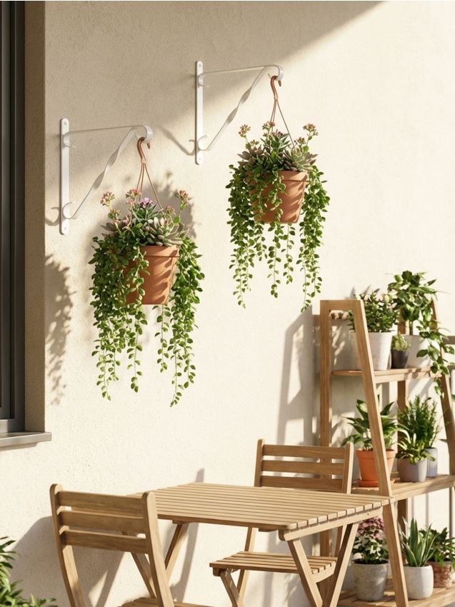 Sinsay - Suporturi de perete pentru ghiveci 2 pack - alb