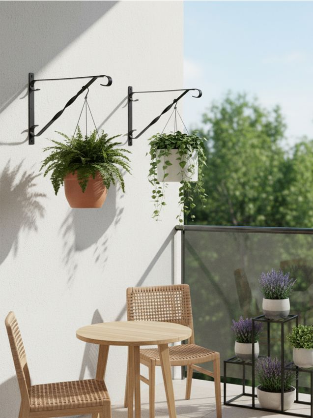 Sinsay - Suporturi de perete pentru ghiveci 2 pack - negru