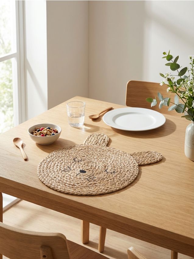 Sinsay - Suport de masă împletit cu motiv de iepure - bej