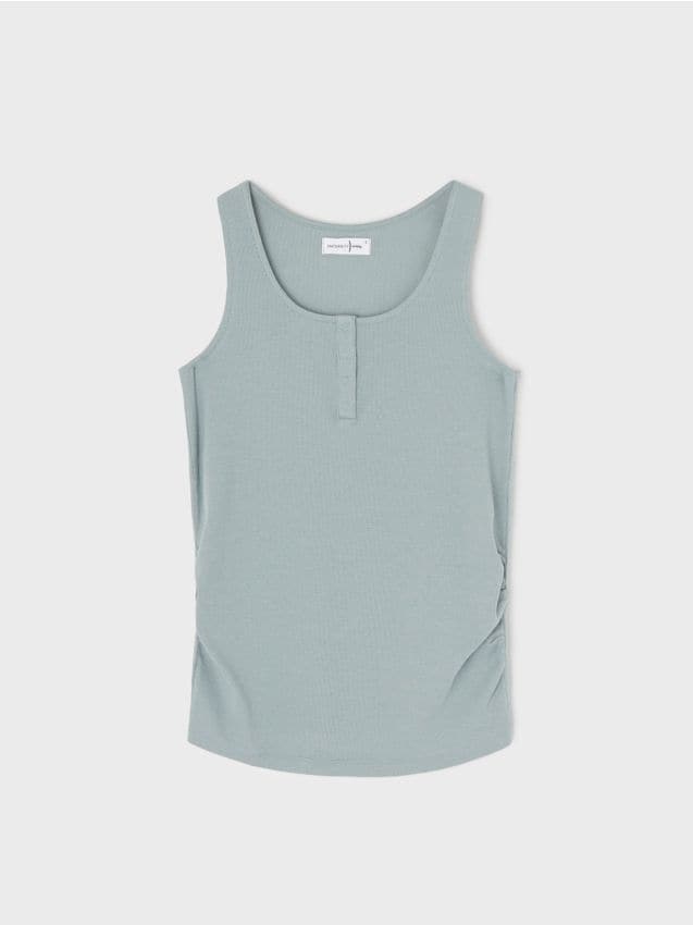 Sinsay - Bavlnená blúzka - svetlomodrá