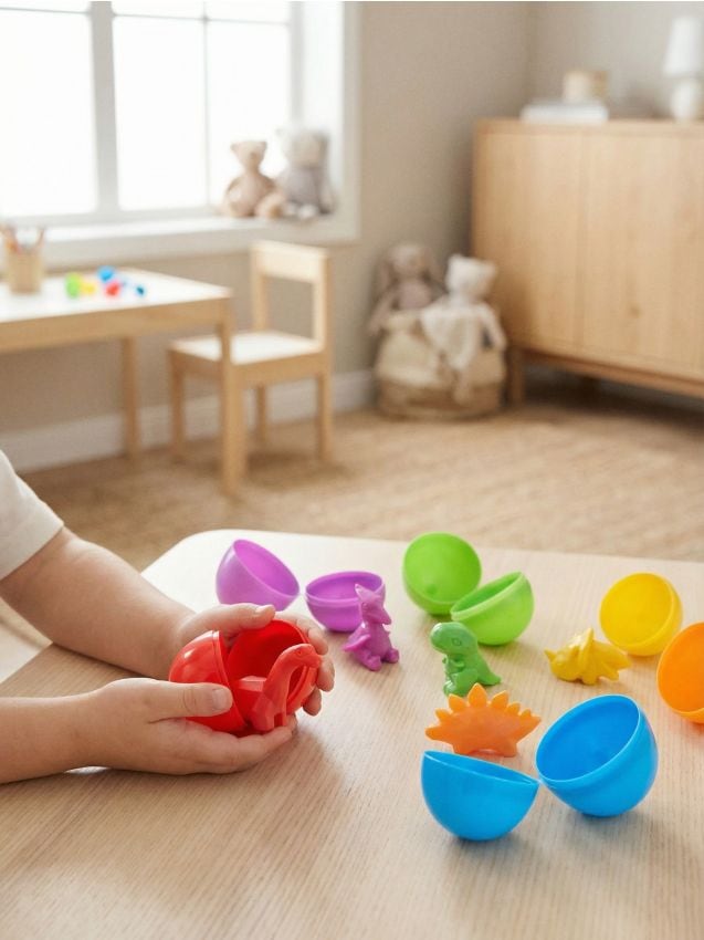 Sinsay - Jucărie - Set de 6 ouă cu dinozauri - multicolor