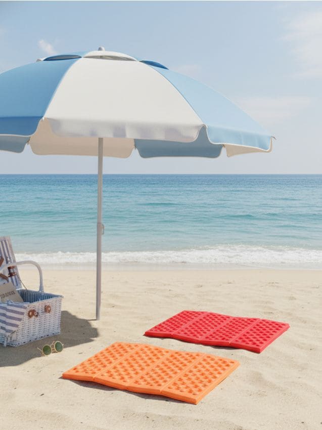 Sinsay - Set saltele de plajă 2 pack - roz-fuchsia