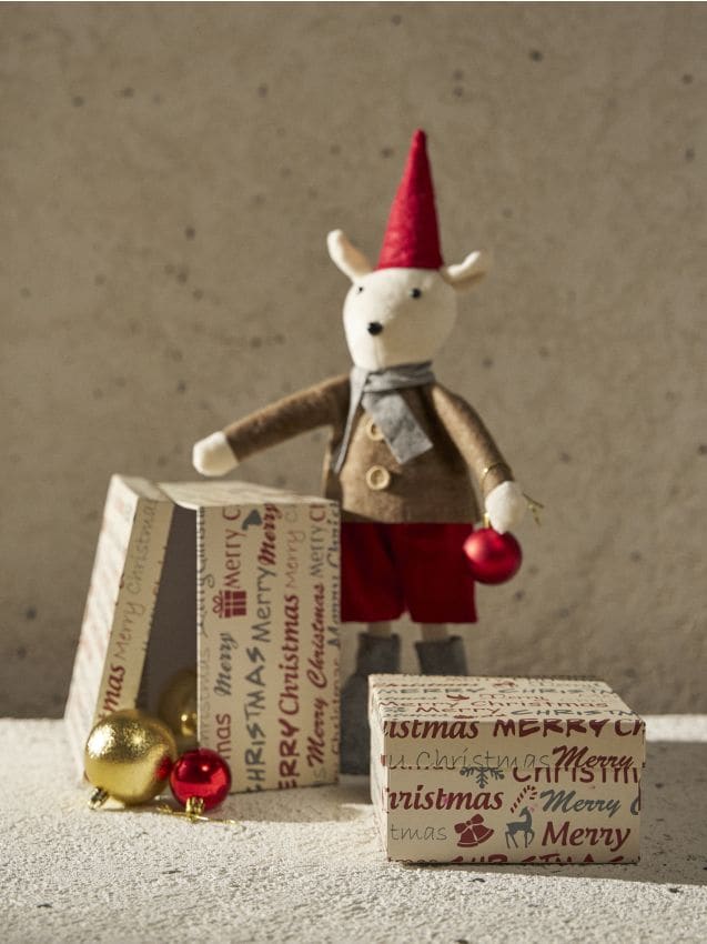 Sinsay - Cutii cadou de Crăciun cu imprimeu „Merry Christmas” 2 pack - multicolor