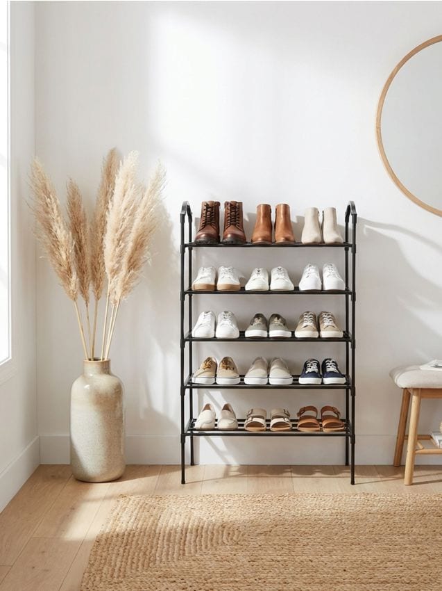 Sinsay - Suport pentru pantofi cu cinci niveluri - negru