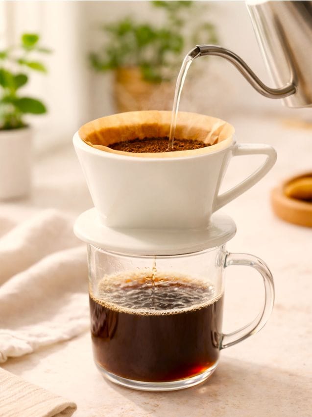 Sinsay - Dripper ceramic pentru prepararea cafelei - alb