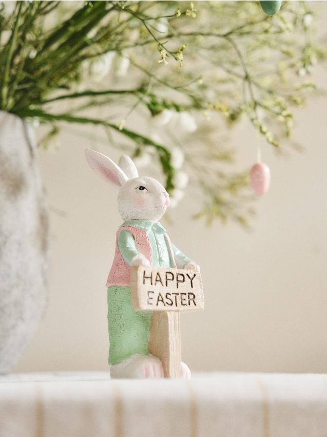 Sinsay - Figurină de Paște cu iepuraș și textul Happy Easter - multicolor