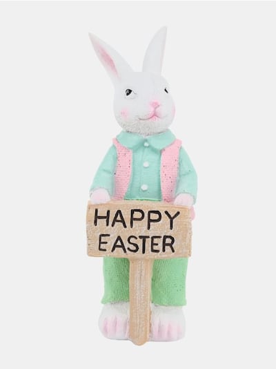 Великодня фігурка зайця з написом Happy Easter