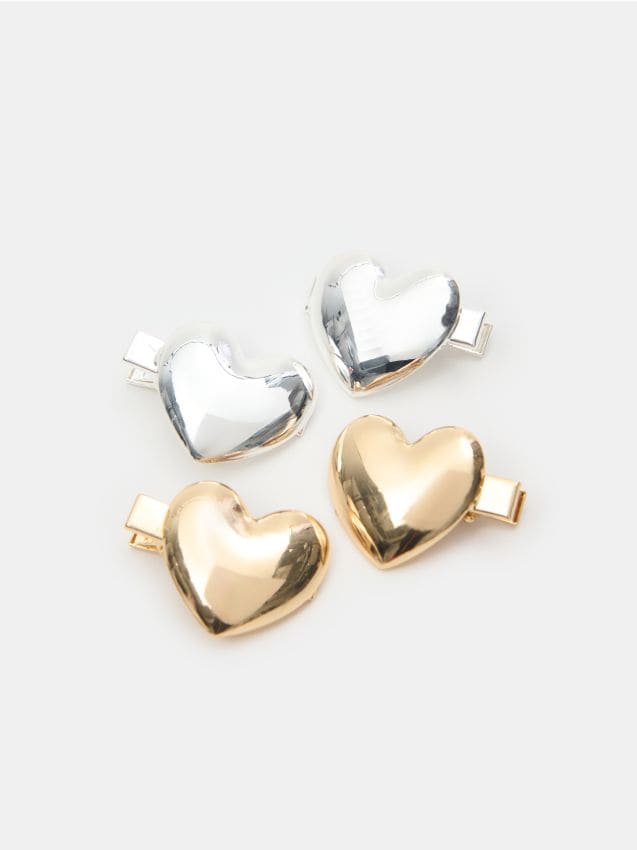 Sinsay - Súprava 4 sponiek do vlasov - viacfarebná