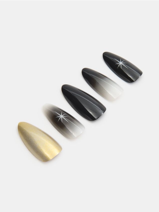 Sinsay - Umelé nechty v tvare mandlí - viacfarebná