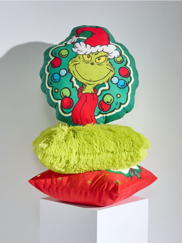Sinsay - Vankúš s vianočným motívom Grinch - viacfarebná