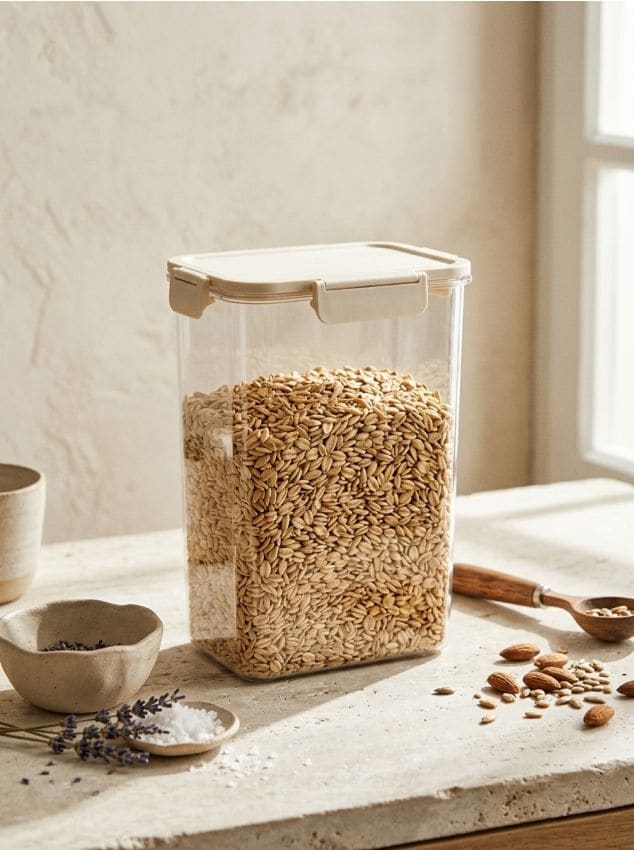 Sinsay - Recipient pentru alimente cu capac - crem