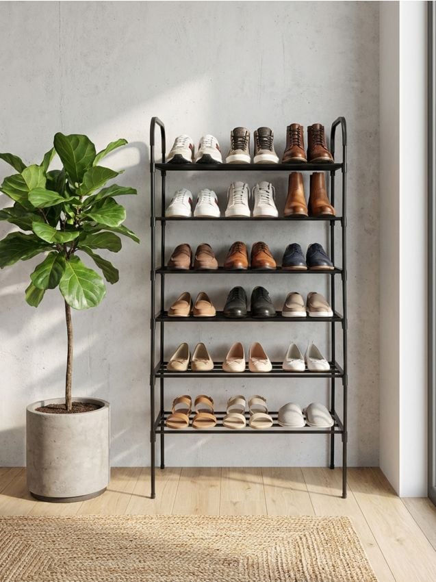 Sinsay - Suport pentru pantofi cu șase niveluri - negru