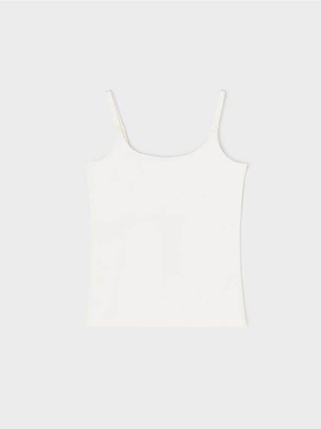 Sinsay - Bavlnené tričko - krémová