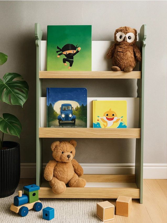 Sinsay - Detský regál na hračky a knihy v tvare dinosaura - tmavozelená