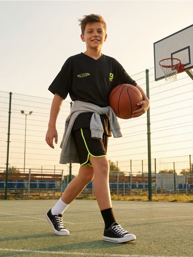 Sinsay - Tricou sportiv Active - negru