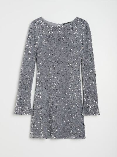 Mini obleka s sequinčki