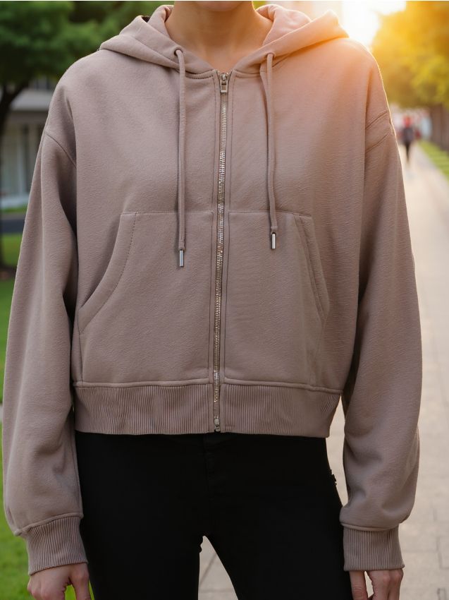 Sinsay - Mikina s kapucňou - béžová