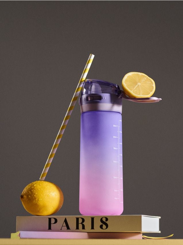 Sinsay - Sticlă de apă ombre cu blocare - lavand