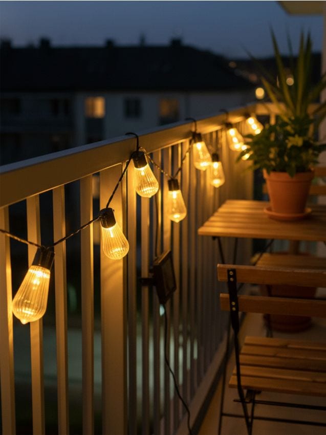 Sinsay - Ghirlandă LED solară în formă de becuri - alb