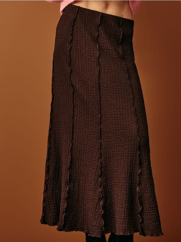 Sinsay - Midisukňa - hnedá