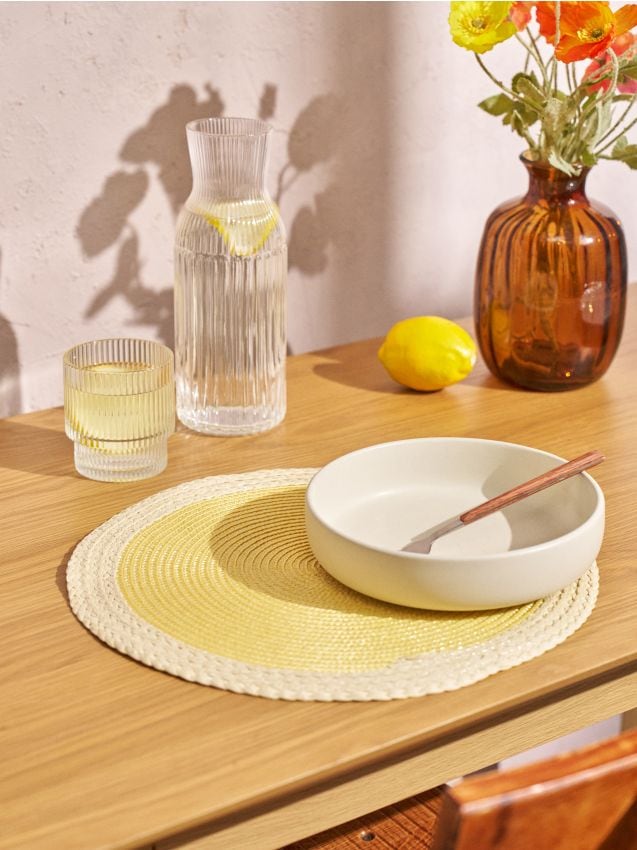 Sinsay - Suport de masă împletit - galben