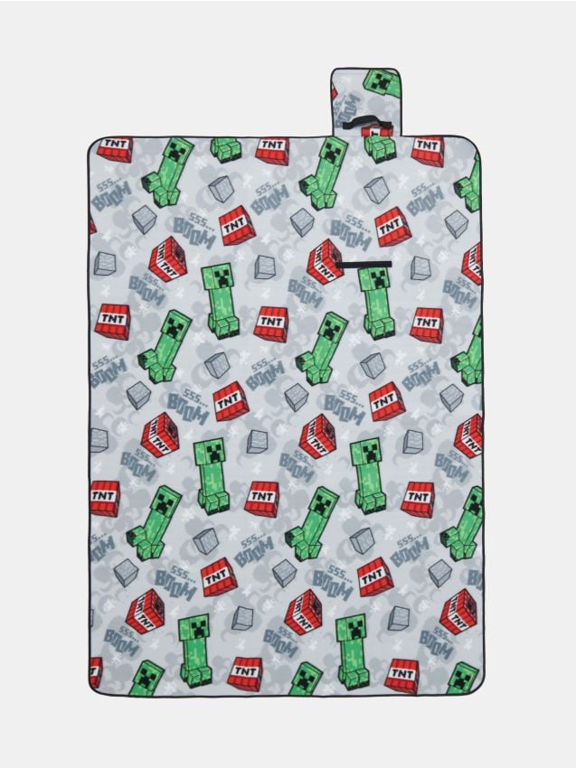 Sinsay - Saltea de plajă Minecraft - gri deschis