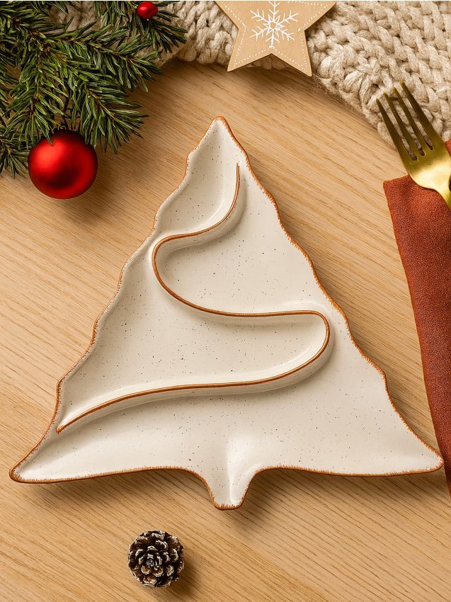 Sinsay - Vianočný dekoratívny podnos v tvare vianočného stromčeka - viacfarebná