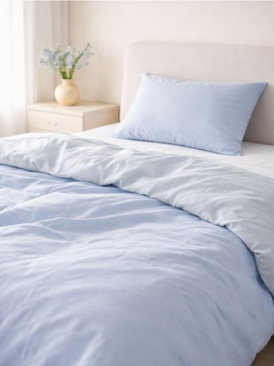 Jednobojni pamučni set posteljine