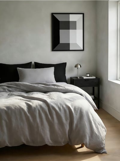 Комплект едноцветно памучно спално бельо