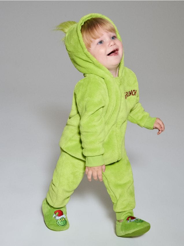 Sinsay - Dupačky s kapucňou Grinch - svieža zelená