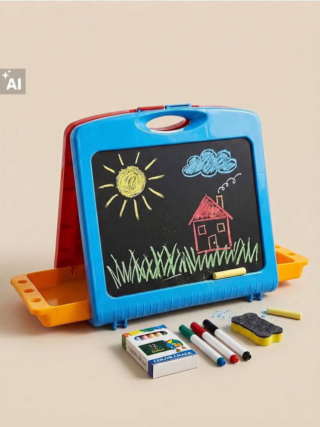 Sinsay - Tablă pliabilă cu două fețe și accesorii 20 pack - multicolor