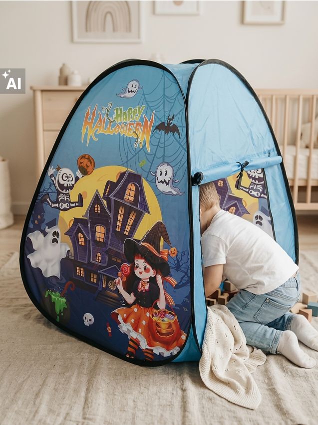 Sinsay - Cort pliabil pentru copii cu motiv de Halloween - multicolor
