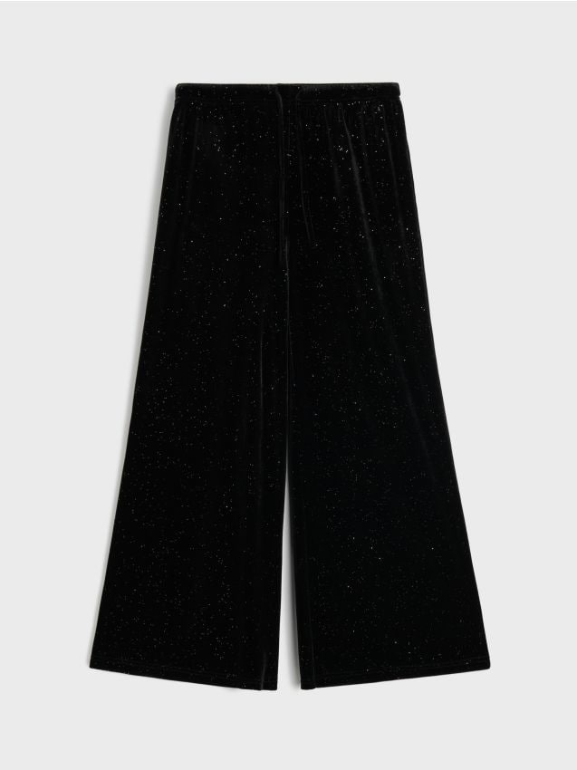 Sinsay - Velūra wide leg bikses