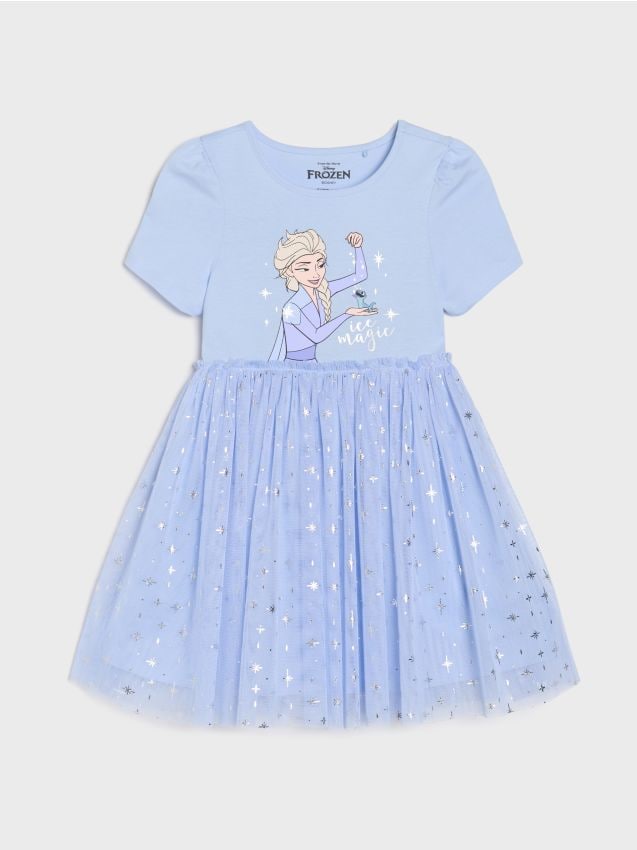 Sinsay - Rochie cu tul Frozen - light blue