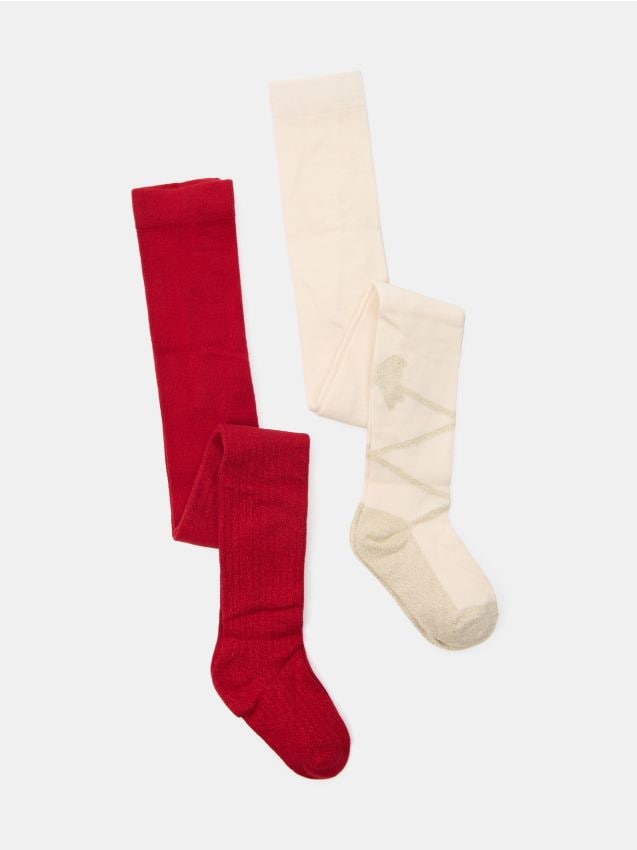 Sinsay - Doliu dresuri cu fir metalizat 2 pack - multicolor