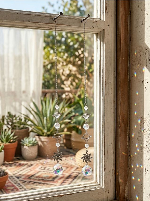 Sinsay - Viseća vrtna dekoracija suncatcher s kristalima 2 pack