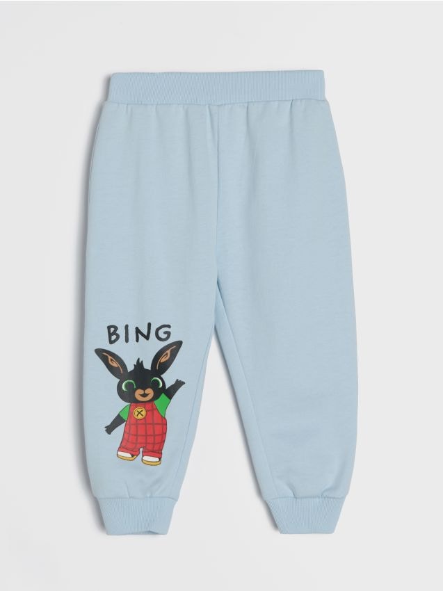 Sinsay - Pantaloni sport jogger Bing - albastru-pal