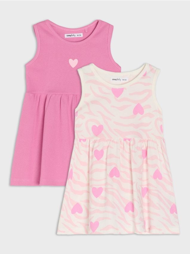 Sinsay - Set de 2 rochii - crem