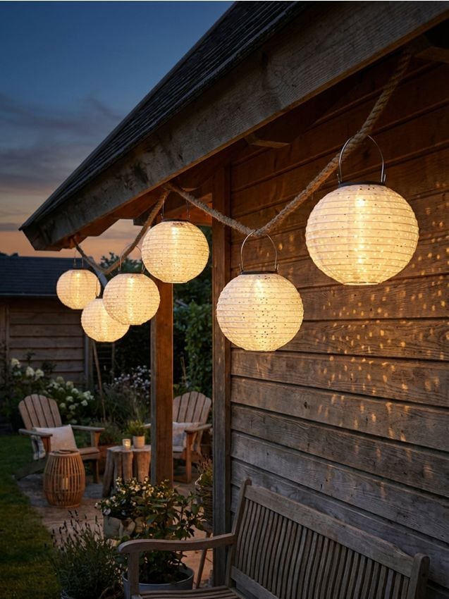 Sinsay - Lampion solar LED cu mâner - alb