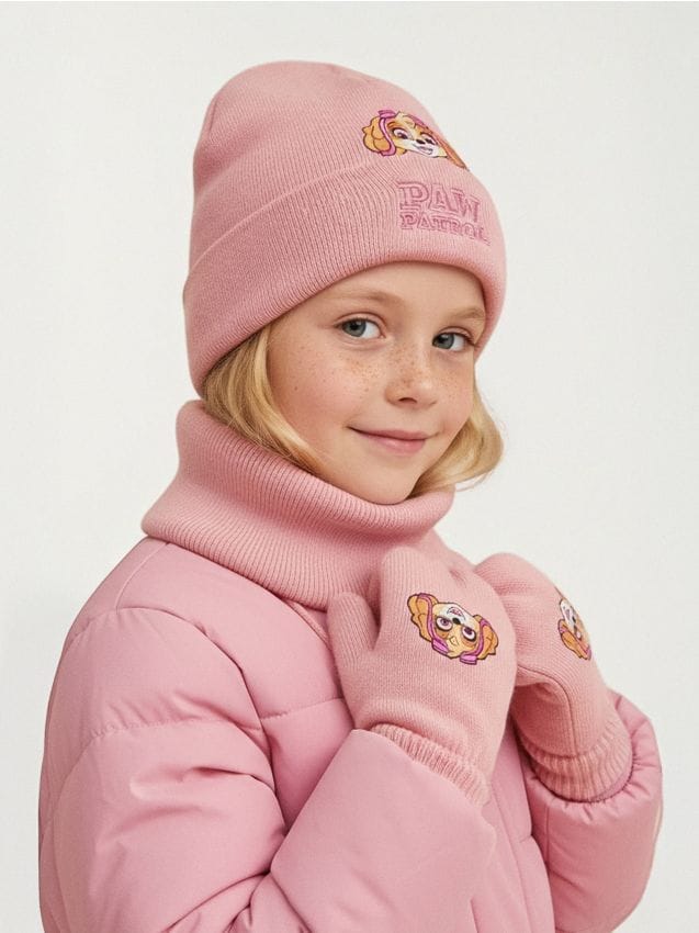 Sinsay - Dievčenský zimný set PAW Patrol - pastelová ružová