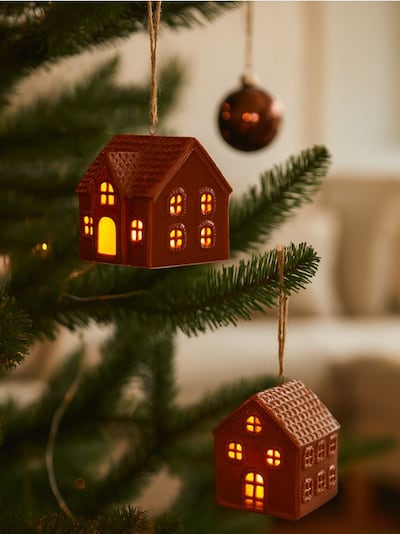 Lucine LED in ceramica, set da 2 pezzi