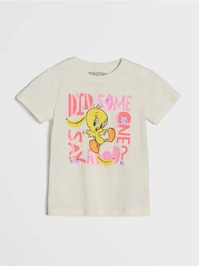 Bombažna majica s potiskom Looney Tunes