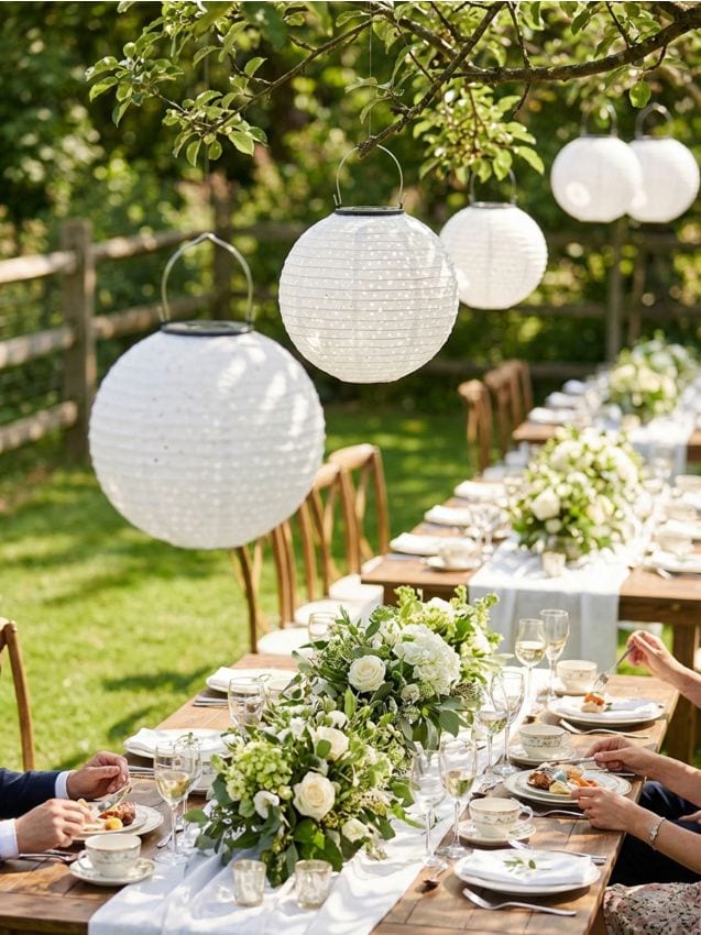 Sinsay - Lampion solar LED cu mâner - alb